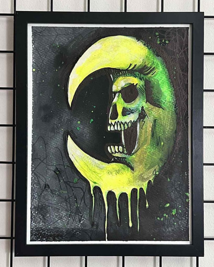 “MoonRot” 9x13 painting